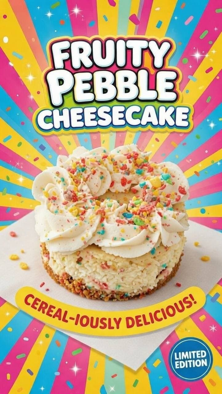 Fruity Pebble Cheesecake