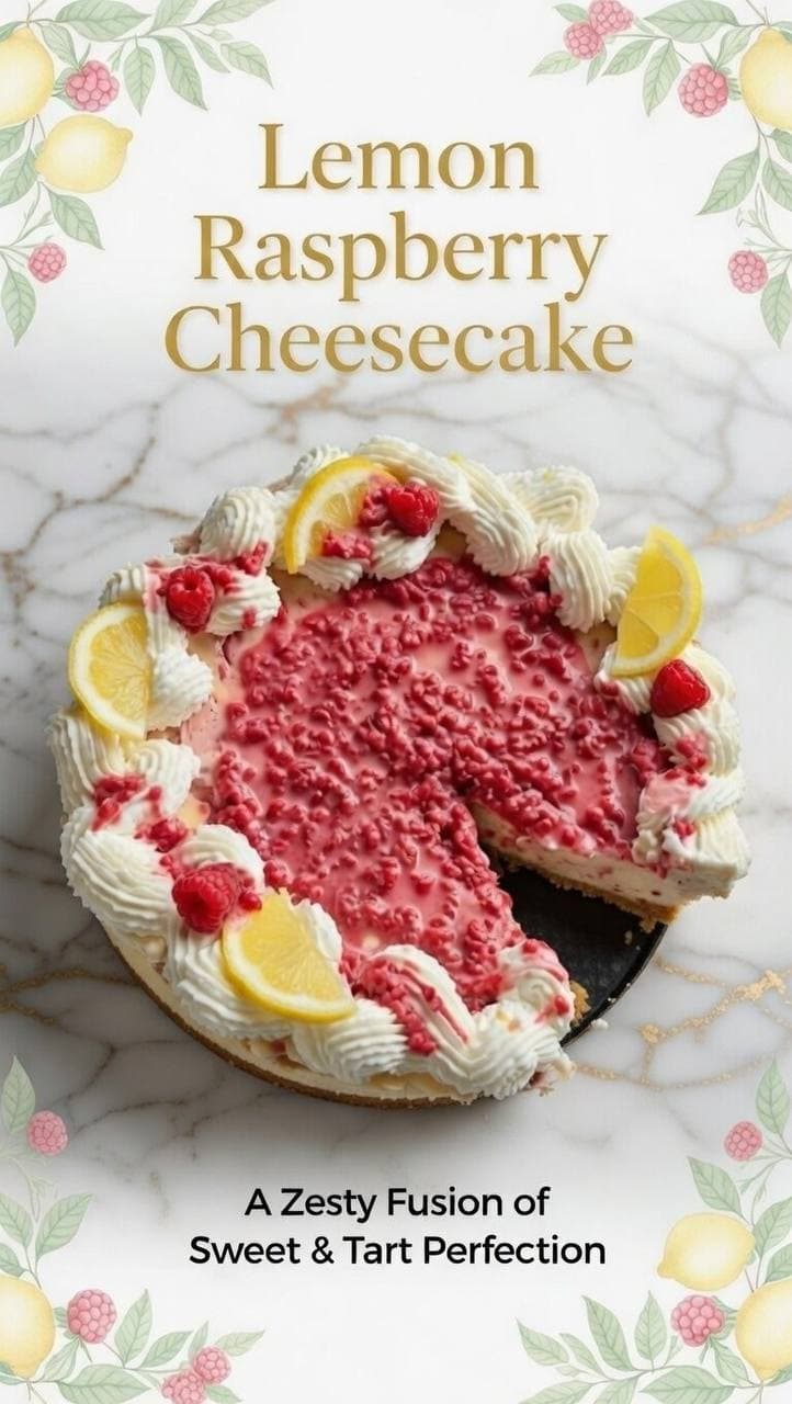 Lemon Raspberry Cheesecake