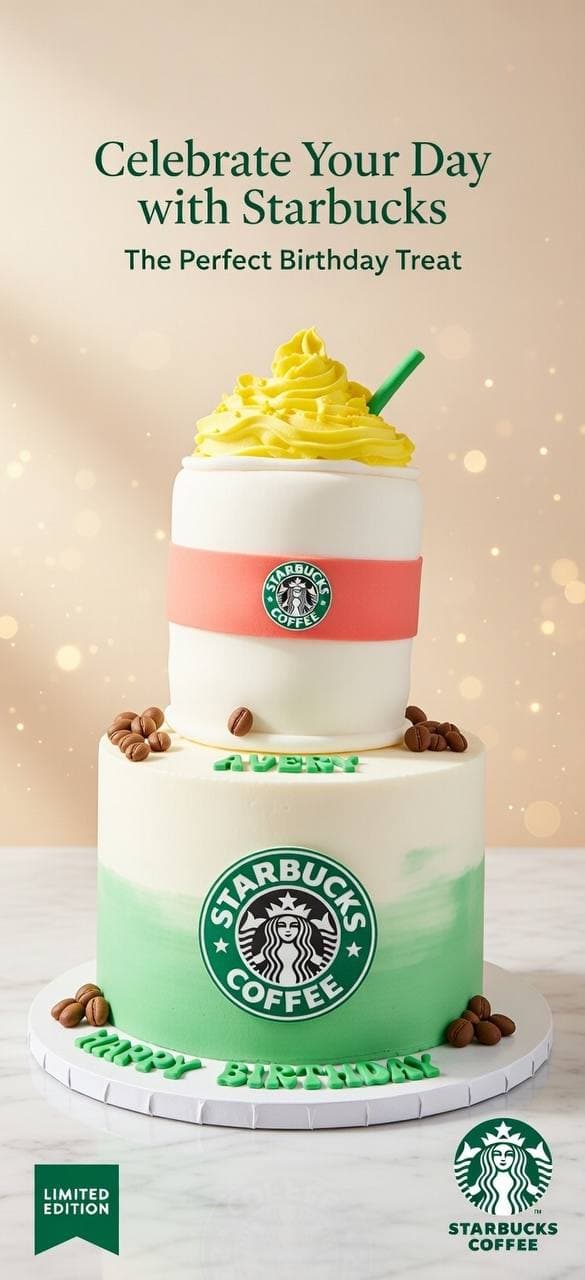 Starbucks Birthday Cake
